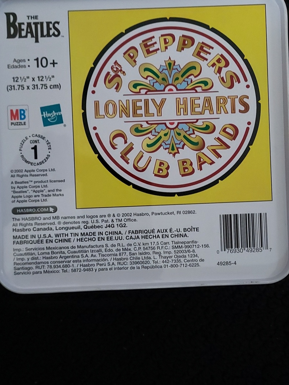 Beatles Collectible Sgt. Peppers Puzzle Tin - Picture 3 of 5